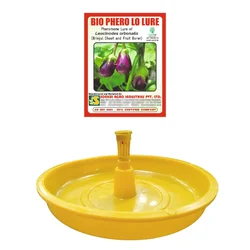 Combo Pack of - BIO PHERO LO (Lucinodes Orbonalis) 10 Lures & 10 Water Traps for Brinjal Fruit & Shoot Borer