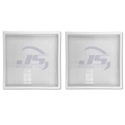 JS DESIGNER Pack Of 2 Ludo Shape Chequered Tiles Mould 12"X12"
