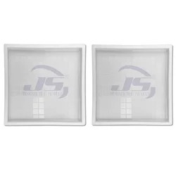 JS DESIGNER  Pack Of 2  Ludo Shape Chequered Tiles Mould  12"X12"