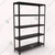 FIDVI® 9D X 35L X 48H Inch 5 Shelves Powder Coated Slotted Angle Metal Rack With Accessories ( SR-006) 