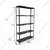 FIDVI® 9D X 35L X 48H Inch 5 Shelves Powder Coated Slotted Angle Metal Rack With Accessories ( SR-006) 