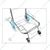 Premium Quality 70 Kg Load Capacity 4 Wheels Stainless Steel Luggage Cart For Carring Goods