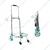 Premium Quality 70 Kg Load Capacity 4 Wheels Stainless Steel Luggage Cart For Carring Goods