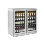 TRUFROST BB 200 SS Premia Double Door Back Bar in Black Stainless Steel for Fine Dining Restaurants