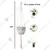 Ecofynd Macrame Plant Hanger Without Pot | Flower Pot Holders for Indoor Outdoor - Pack of 4(EC18031-102-M2)