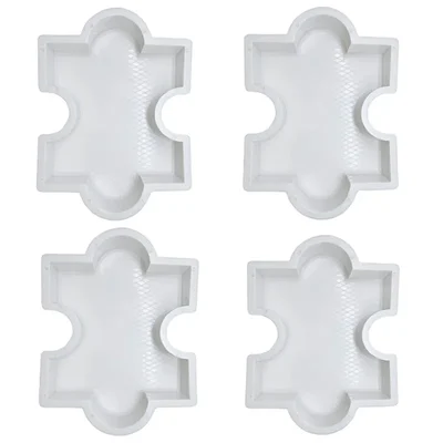 RK 60 mm Machhli Shape Pack Of 4 Plastic Paver Block Mould | 34 x 24 x 6 Cm
