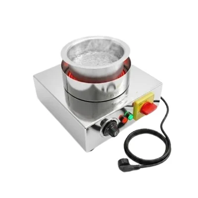Vinayak Machines 2Kw Cooking Mirror Finish Table Top Hot Plate SS202 Round Pan Support Table TopModel