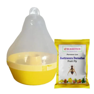 SK Agrotech Macphil Trap with Fruit Fly Lure (Bactrocera Dorsalis)(Quantity-5 Traps and 5 Lures)
