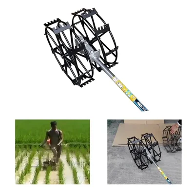 Heavy Duty 28 mm, 9 Spline Paddy Wheel Attachment for Brush Cutter