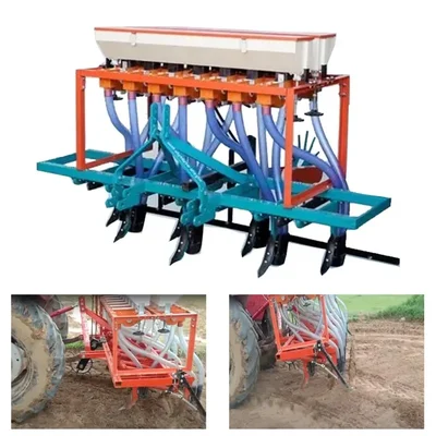 7 Row 14 Pipe Seed & Fertilizer Drill for Tractor 22HP Onwards