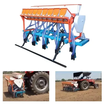 9 Row 18 Pipe Maize Planter for Tractor 35HP Onwards