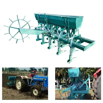 Heavy Model 9 Tyne Seed Drill Planter for Tractor