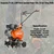 Husqvarna TF-120, 2.4HP Petrol Operated Power Tiller, 18 inch Tilling Width
