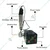 10-30mm Electric Capping Machine for screwing cap, 80Watt
