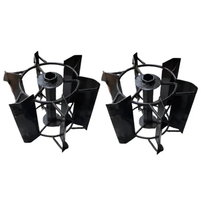 Made In India 2 Pieces 10 Inch Mini Paddy Cage Wheel for 5 to 9 HP Petrol Power Tiller
