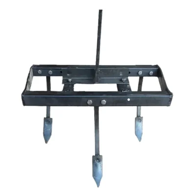 Made In India 3 Row Heavy Adjustable Cultivator Attachment For 5 to 12 HP Power Tiller