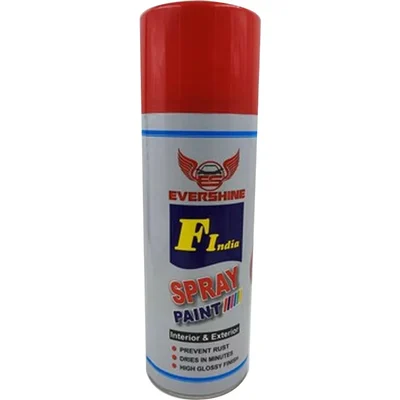 Evershine 500 ml Red Spray Paint Uses On Metal Wood And Plastic