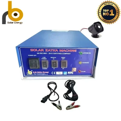 RB Solar 8 KV Solar Zatka Machine to Cover 50 Bigha Area (1 Year Warranty) with Accessories