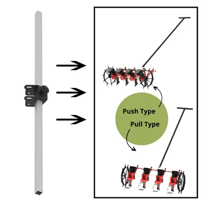 Heavy Duty Bracket With Square Pipe, Spare Parts Used In Seeder For Agricultural Purpose