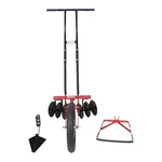 Global Nature Agro Single Wheel Harrow With Multi Attachment, 3x3 Disc, Furrow Attachment & Weeder, GNSWH-801