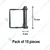 Heavy Duty 8 mm 15 Pcs Square D Pin For Power Tiller / Weeder