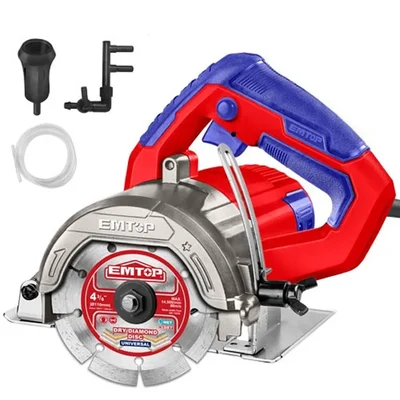 Emtop 110 mm (4-3/8") 1400 Watt Marble Cutter With Cutting Disc, 13000 RPM (EMCT14006)