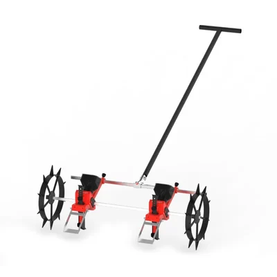 Heavy Duty Two Row Manual Multi Seeder Machine with Handle | Suitable for Sowing Various Types of Seed