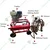 Single Bucket Milking Machine with 5 HP Engine and 1 HP Motor