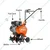 Husqvarna TF-120, 2.4HP Petrol Operated Power Tiller, 18 inch Tilling Width