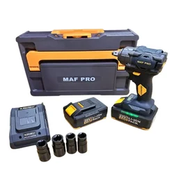 Maf Pro 1/2 inch (12.7 mm) 20V Cordless Impact Wrench With Battery, Charger & Sockets, 2550 RPM (CIWLI4002)