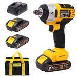 Maf Pro 1/2 inch 20V Cordless Impact Wrench With Battery, Charger & Accessories, 3200 RPM (CIWLI2012)
