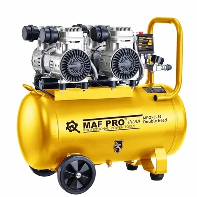 MAF PRO 50 L Double Head Air Compressor With 3.8 HP Copper Winding Motor (MPOFC-050-2)