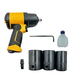 MAF PRO 1/2 Inch Air Impact Wrench 1150 Nm Max. Torque and 3 pcs Impact Sockets (AIW11212)