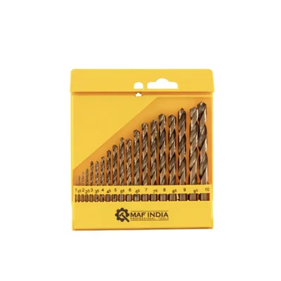 Maf Pro 19 Pcs HSS Drill Bit Set For Drilling Metal, Wood & Plastic
