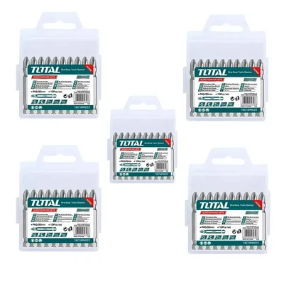Total 10 Pcs 50 mm PH2 Magnetic Screwdriver Bits (TAC16PH223) - Pack of 5