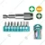 Total 9pcs Magnetic Screw Driver Bit Set (TACSD3091) - Pack of 3