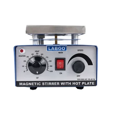 Labgo 220V AC Stainless Steel Top Heating and Stirring Laboratory Magnetic Stirrer with Hot Plate 2 Liter