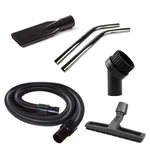 Makage Accessories Set for 40 mm Dia Vacuum Cleaner - 2.5 Meter Hose, Dry Tool, SS Pipe Set, Round Brush, Long Flat Nose