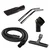 Makage Accessories Set for 40 mm Dia Vacuum Cleaner - 2.5 Meter Hose, Dry Tool, SS Pipe Set, Round Brush, Long Flat Nose