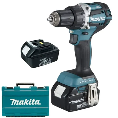 Makita 13 mm 18V Cordless Driver Drill With Battery & Charger, 2000 RPM (DDF484RFE)