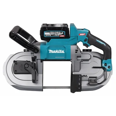Makita 127mm 40V XGT BL Cordless Variable Speed Portable Band Saw With Battery-Charger & Blade (PB002G)