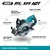 Makita 185mm(7-1/4″) 40V XGT Brushless Cordless Circular Saw With Battery & Charger, Max. Cutting Capacity 65mm (RS001GM101)