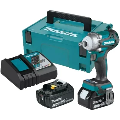 Makita 18V 1/2 inch Cordless Impact Wrench With Battery & Charger, 3200 RPM (DTW300RFJ)