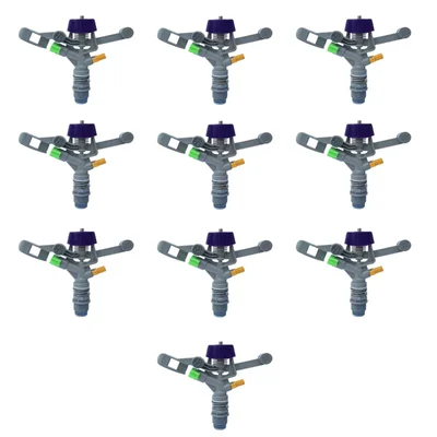 My Irigacio World 3/4 Inch Hans Male Thread Plastic Nozzle Impact Sprinkler for Irrigation and Agriculture Purposes(Pack-10 Pcs)