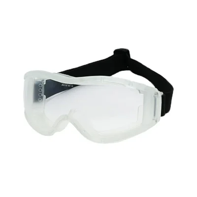 Mallcom Safety Goggles, Cirrus Clear Poly Carbonate UV Protected Flexible PVC Framed with Elastic Strap
