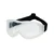 Mallcom Safety Goggles, Cirrus Clear Poly Carbonate UV Protected Flexible PVC Framed with Elastic Strap