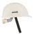 Mallcom Jasper II White UV Resistant High Density Polyethylene Safety Helmet with Plastic Harness & Rachet Adjustment
