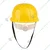 Mallcom Jasper II Yellow UV Resistant High Density Polyethylene Safety Helmet with Plastic Harness & Rachet Adjustment
