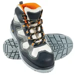 Mallcom Ocelot Black Safety Shoes for Men, High Ankle Safety Boot with Steel Toe, Injected Double Density PU Sole