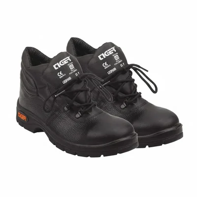 Mallcom Tiger Men's High Ankle Leopard Steel Toe Safety Shoes(Size-6)